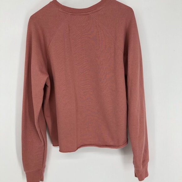 Brunette The Label  Pink Hey Babe Cropped Crewneck Sweatshirt XS/S - Picture 7 of 12